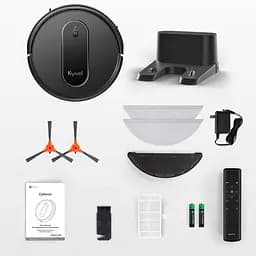 Робот-пилосос Kyvol Cybovac D10 Random 250 ml+200 ml 2600 mA 2000 pa Google Assistant Amazon Alexa Black - мініатюра 5