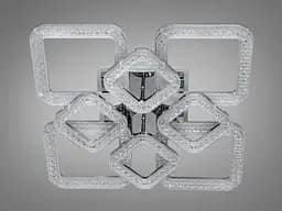 Люстра стельова LED Diasha 2205/4+4HR, 130W, 3200K-6500K, хром, сучасний стиль, з пультом управління - мініатюра 5