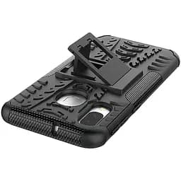 Чохол-накладка Toto Dazzle Kickstand 2 in 1 Case Samsung Galaxy A40 Black - мініатюра 6