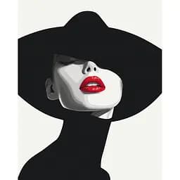 Картина за номерами на підрамнику Brushme Загадкова леді