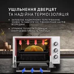 Електрична піч Perfelli MIRAGE 37 WHITE - мініатюра 3