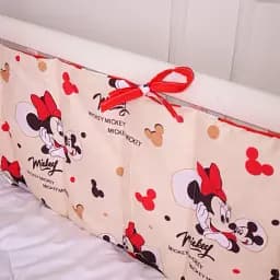 Суцільний борт в ліжечко MirSon Kids Time 20-0027 Mine mouse 30х80 см (2200009664144) - мініатюра 2