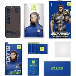 Захисне 2.5D скло Blueo Full Cover Anti-Peep Matte для Apple iPhone 17 Pro Max /16 Pro Max 6.9" Чорний - мініатюра 4