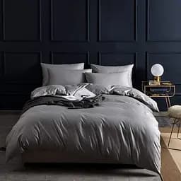 Наволочка 70х70 см бязь сірого кольору 326765