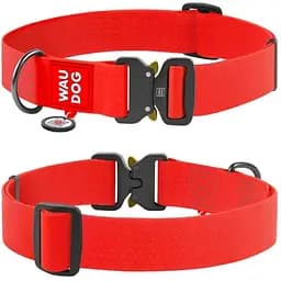 Нашийник для собак Waudog Waterproof водостійкий з QR-паспортом, металева пряжка-фастекс, XXL, Ш 40 мм, Дов 43-70 см (4823089334356)