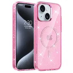 Чохол TPU Eclipse Sparkle Magnetic Fit для Apple iPhone 14 / 13 (6.1") Pink