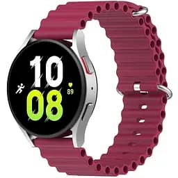 Ремінець для Garmin Vivoactive 3 Vivomove 3 Approach S12 D2 Air X10 - темно-червоний ширина кріплення 20мм силікон Watchbands Hump (W37-6WB69250650)