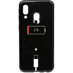 Чохол-накладка Toto Cartoon Print Glass Case Samsung Galaxy A40 Battery Charge