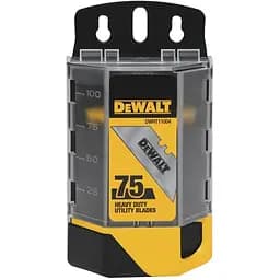 Леза запасні DeWalt для оздоблювальних робіт трапецевидні довжина 50 мм 75 шт. (DWHT11004-7)