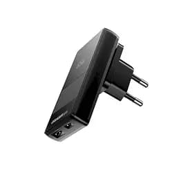Мережевий зарядний пристрій EssagerUltra Thin Gan 65W 1C1A чорний - мініатюра 2