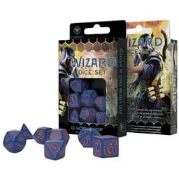 Набір кубиків Wizard Dark-blue & orange Dice Set , 7 шт. (SWIZ90)
