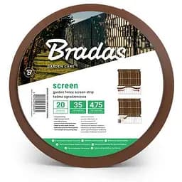 Лента ограждающая Bradas 4.75 см х 35 м 450 г/м2 коричневый + 20 зажимов TOB45047535BRL 