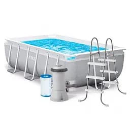 Басейн каркасний INTEX 26784 прямокут, 300Х175Х80 см, 3539 л, фільтр-насос, сходи, - мініатюра 2