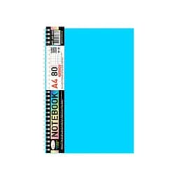 Блокнот А4 Апельсин АП-1502(Light Blue) 80 листов, пружина сбоку