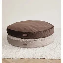 Лежак-подушка ортопедична для собак "Pearl" з ефектом пам'яті Memory Foam коричневий М 85см