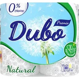 Туалетная бумага Диво Natural, трехслойная, 4 рулона