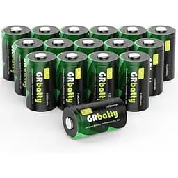 GRbatty CR2 3V літієва батарея 16 шт., батарея CR2, висока ємність 1000 мАг, довговічна батарея високої потужності