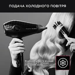 Фен Rowenta Glow Addict 1800 Вт чорний (CV613LF0) - мініатюра 4