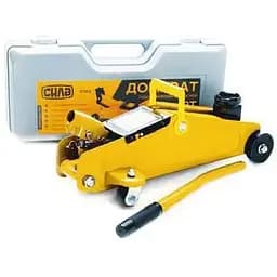 Домкрат гідравлічний Сила підкатний 2 т (висота підйому 135-330 мм) в кейсі