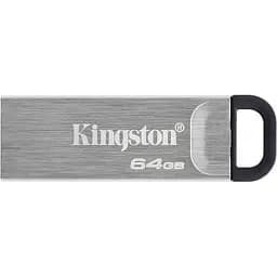 Флеш-накопичувач Kingston DataTraveler Kyson 64Gb USB3.2 Silver-Black (DTKN/64GB) - мініатюра 2