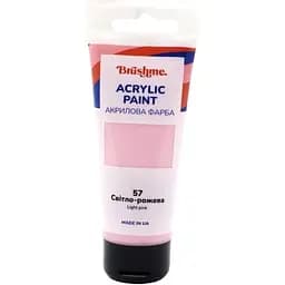 Акрилова фарба Brushme глянцева Світло-рожева TBA60057 60 мл