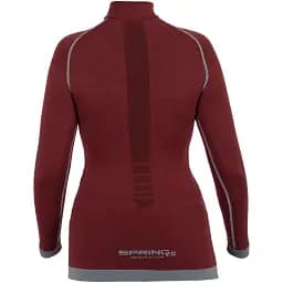 Термосветр Spring Maglia Donna XS Бордовий - мініатюра 2