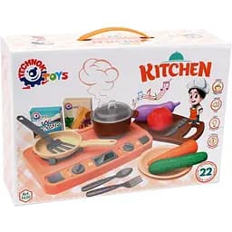 Набор для маленького повара Technok Toys "Кухня ТехноК" (5620) с электронным модулем, 22 предмета