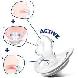 Силіконова пустушка Chicco Physio Comfort, 6-16 міс., блакитна (74913.21.00.00) - мініатюра 3