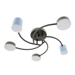 Люстра стельова Brille світлодіодна 36W WW+NW+CW BK+BL (BR-01 647C/5)