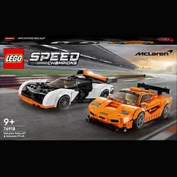 Конструктор LEGO Speed Champions McLaren Solus GT и McLaren F1 LM, 581 деталь (76918)