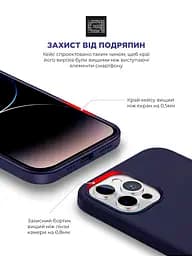 Силиконовый чехол для Apple iPhone 14 Pro, ICON2 Case, фиолетовый, противоударный, панель, защита всего корпуса, матовая поверхность Soft Touch, выступает над дисплеем, совместим с защитными стеклами и пленками, с микрофиброй, ArmorStandart (ARM63604) - мініатюра 5