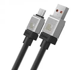 Кабель Baseus CoolPlay Series Fast Charging Cable USB to Type-C 100W 1m CAKW000601 Black - мініатюра 2