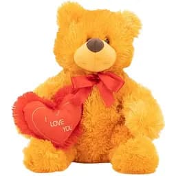 Игрушка Медведь Медунец с сердечком 100401/4 Желтый (2000989935308)