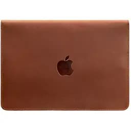 Кожаный чехол-конверт BlankNote на магнитах для MacBook 13 Светло-коричневый Crazy Horse