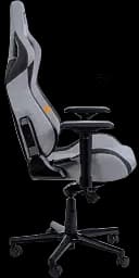 Геймерське крісло GT Racer чорне зі світло-сірим (X-8005 Light Gray/Black Suede) - мініатюра 3