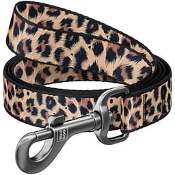 Повідець для собак Waudog Nylon Леопард S 122x1.5 см