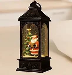 Світильник декор новорічний Ліхтар HC-D004 LED AAх3 USB-кабель (12.5x11x27.2см)