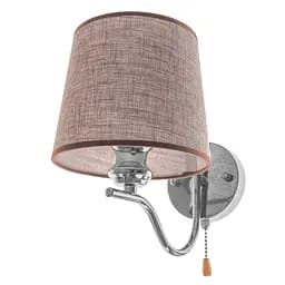 Бра Brille BKL-657W/1 E27 CH настінне накладне з абажуром