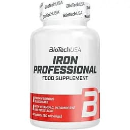 Вітаміни та мінерали BioTech Iron Professional, 60 таблеток