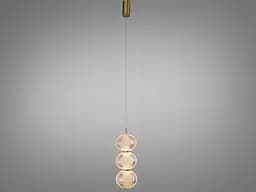 Светодиодная люстра подвесная золотая 8 Вт 4100K