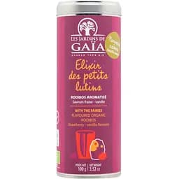 Чай ройбуш Les Jardins de Gaїa з ароматом полуниці та ванілі органічний 100 г