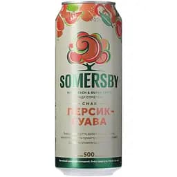 Сидр Somersby Персик-Гуава 4.7% з/б 0.5 л - мініатюра 5