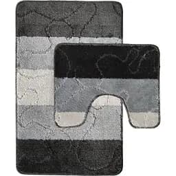 Набір килимків для ванної Vezzer Avangartline 50x80 та 50x40 см сірий (VZAS11304)