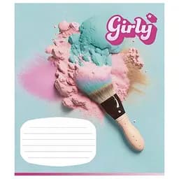 Зошит учнівський "Girly" Школяр 012-3330L-4 в лінію, 12 аркушів