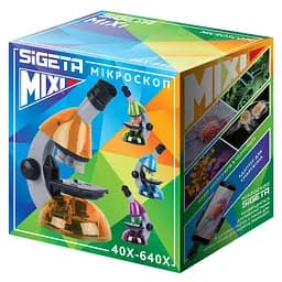 Мікроскоп дитячій SIGETA MIXI 40x-640x Blue з адаптером для смартфона та набором для дослідів (65911) - мініатюра 6