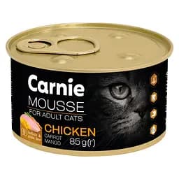 Консерва для котов Carnie мясной мусс с курицей, манго, морковью и желе 85 г 