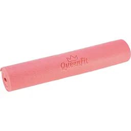 Килимок (мат) для фітнесу та йоги Queenfit 0,5см темно-рожевий - мініатюра 5