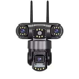 Вулична поворотна 4 г IP-камера відеоспостереження EVKVO SC28 V380 Pro | 3 Лінзи | 16MP