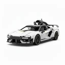 Радіокерована машина 911-711 A Електромобіль з парогенерацією, що відчиняються дверцятами, підсвіткою, акумулятором 7.4V, Білий