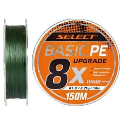 Шнур Select Basic PE 8X Green 150 м 0.6/0.10 мм 12 lb/5.5 кг
